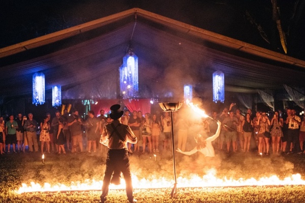 FOTF Fire in front of marquee