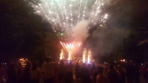 FOTF Pre dinner pyro with fire